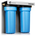 Clear Source 2 Canister OnBoard RV water filter corner view