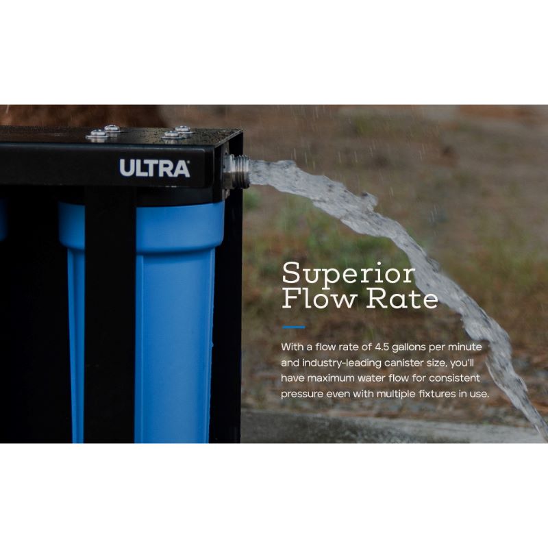 Clear Source Ultra lifestyle photo of water running out of pipe superior flow rate