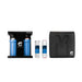 Clearsource Premier Bundle Premier water filter system two stage filter pack and WeatherGuard protective tote all placed side by side front view