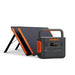 jackery 2200 product image showing the power station and the solarsaga solar panels in corner view