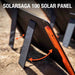 jackery explorer 1000 review image showing how to prop up the solarsaga solar panel