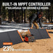 jackery explorer 880 lifestyle photo showing a person setting up the optional solarsaga solar panels