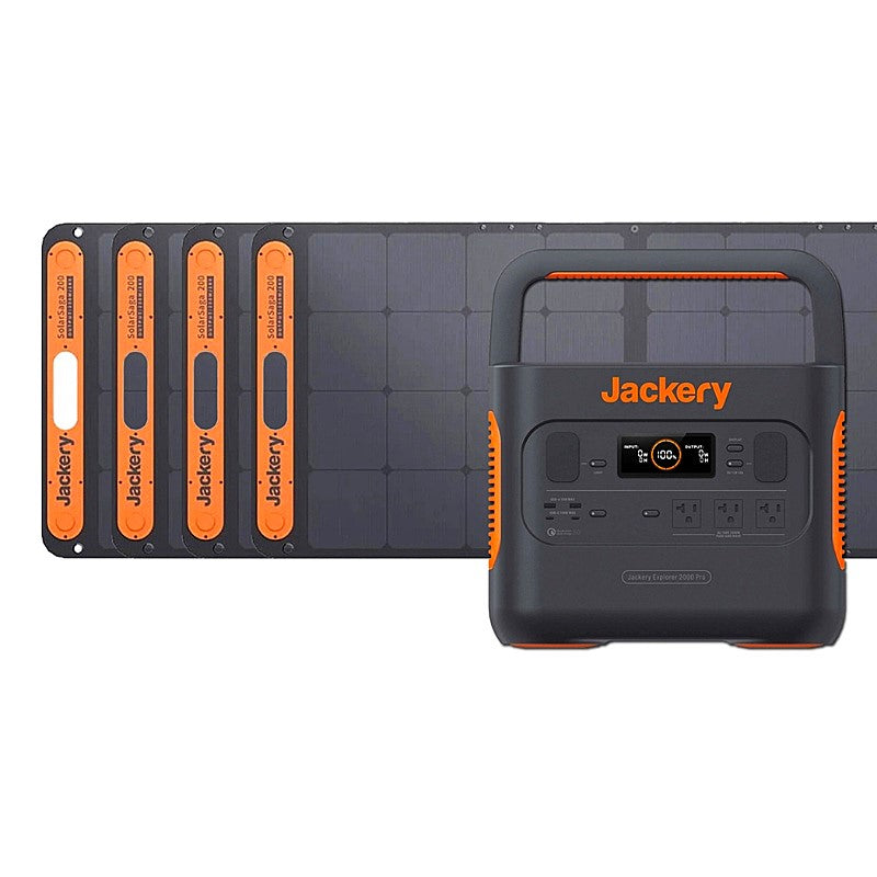Jackery Solar Generator 2000 Pro (Explorer 2000 Pro + 4* SolarSaga 200W)
