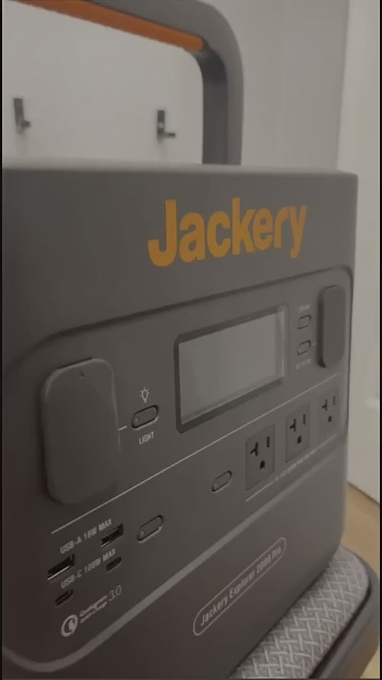 jackery 2000 pro price lifestyle video showing people using the solar generator in various scenarios