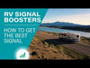 SureCall Fusion2Go 3.0 RV Cell Phone Signal Booster video showing you how to get the best signal out of your booster kit in your RV