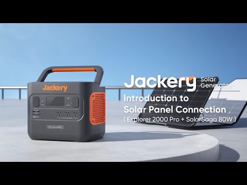 solar generator 2000 pro tutorial video showing how to connect up to six solar panels to the portable power station