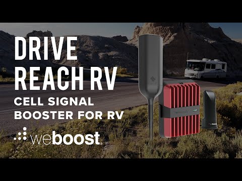 We Boost Drive Reach RV video showing off the features, benefits, and how the Drive Reach RV Booster Kit improves your cell phone signal in your RV