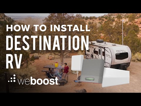 weBoost Destination RV tutorial video showing how to install the signal booster kit on your RV