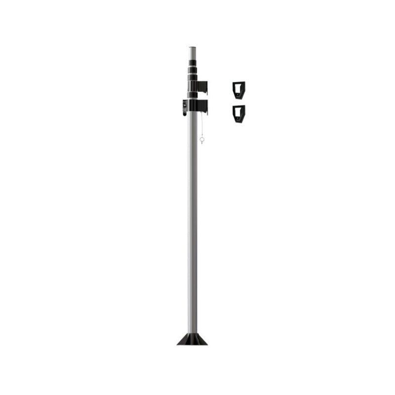 weBoost Destination 25 Foot Telescoping Pole with Ground and Wall Mount side view